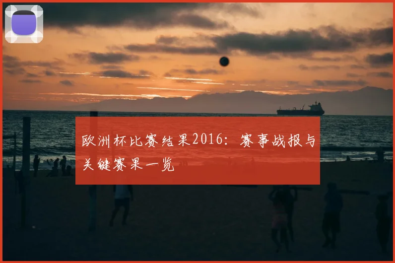 欧洲杯比赛结果2016：赛事战报与关键赛果一览